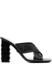 Gcds Mules con logo goffrato - Nero