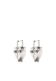 Gcds broken-heart drop earrings - Argento