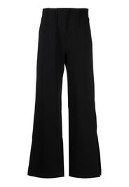 Gcds wide-leg cotton-jersey trousers - Nero