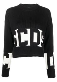 Gcds intarsia-knit logo jumper - Nero