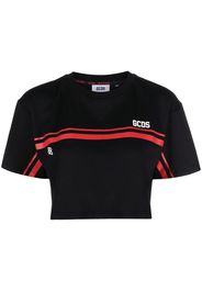 Gcds logo-print cropped T-shirt - Nero