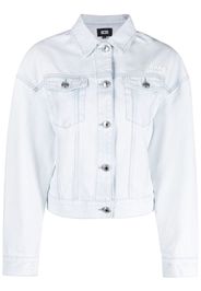 Gcds denim biker jacket - Blu