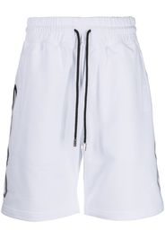 Gcds drawstring cotton track shorts - Bianco