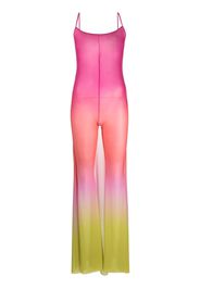 Gcds Degradé sheer tulle jumpsuit - Rosa