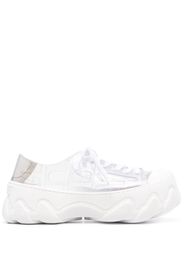 Gcds Ibex transparent low-top sneakers - Bianco