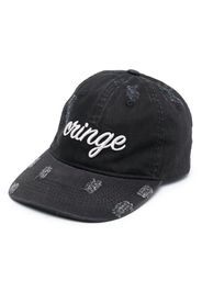 Gcds Cringe embroidered baseball hat - Nero