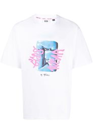 Gcds logo-print cotton T-shirt - Bianco