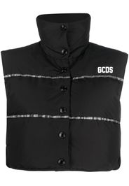 Gcds Bling Gcds Puffer Vest - Nero