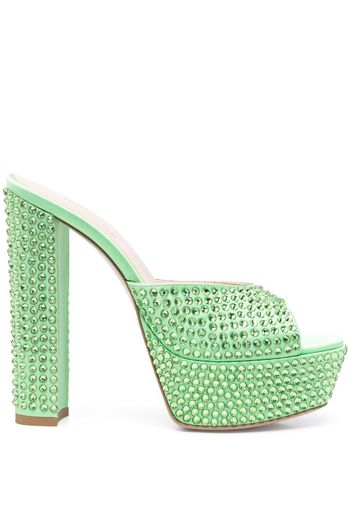 Gedebe Jerry crystal-embellished sandals - Verde