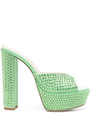 Gedebe Jerry crystal-embellished sandals - Verde