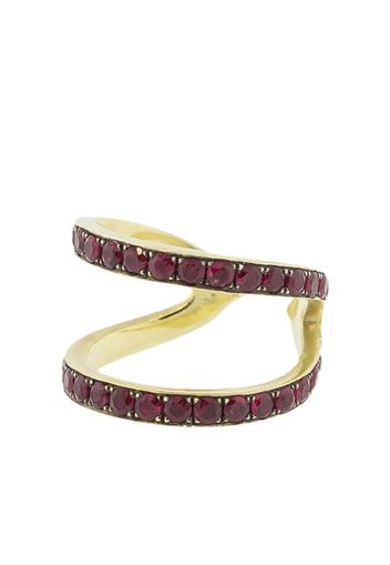 18kt yellow gold Ruby Wonder Woman ring