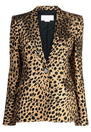 Genny Blazer monopetto leopardato - Nero