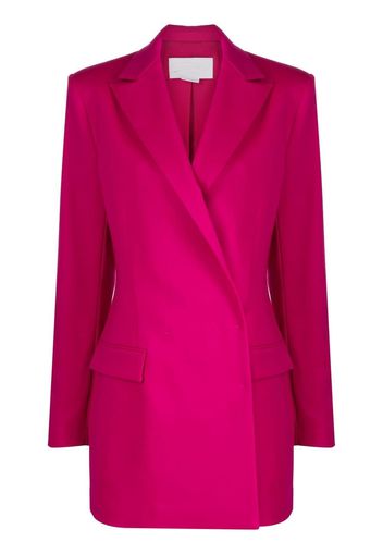 Genny wrap-front tailored blazer - Rosa