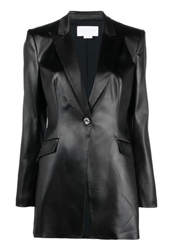 Genny tailored one-button jacket - Nero