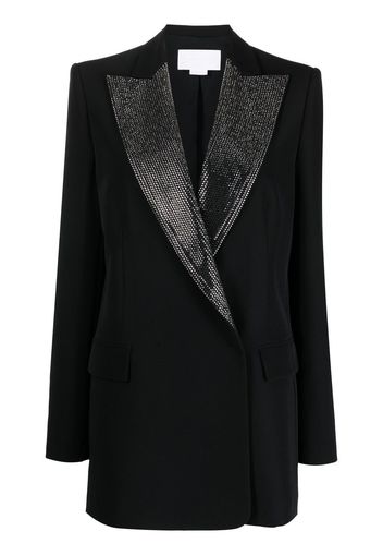 Genny Cappotto sartoriale con strass - Nero