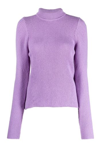 Genny roll-neck cashmere jumper - Viola