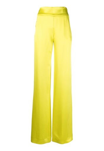 Genny high-waisted straight-leg trousers - Giallo