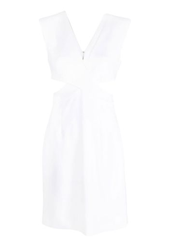 Genny cut-out sleeveless dress - Bianco