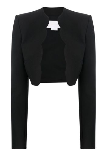 Genny long-sleeve cropped blazer - Nero