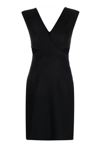 Genny cut-out detail short dress - Nero