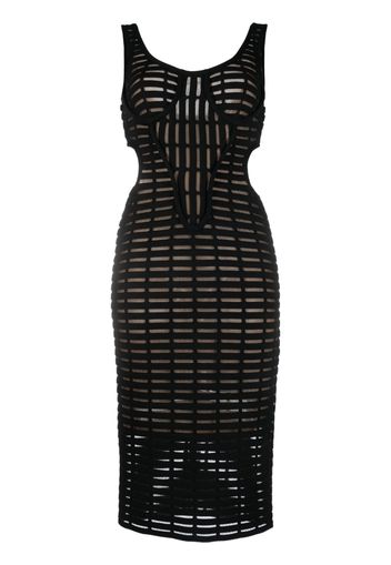 Genny Iconic cut-out midi dress - Nero