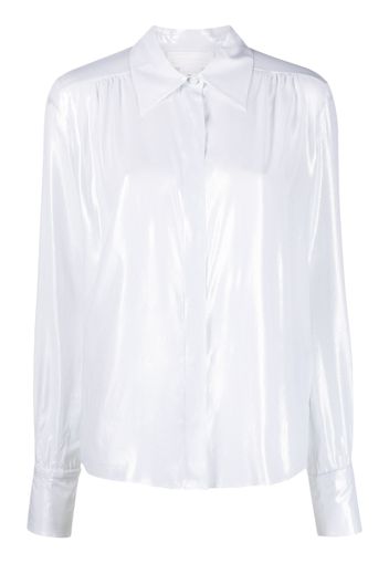 Genny long-sleeve button-fastening shirt - Bianco