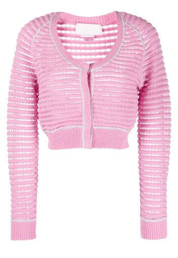 Genny knitted short jacket - Rosa