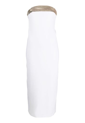 Genny sequin-embellished midi dress - Bianco