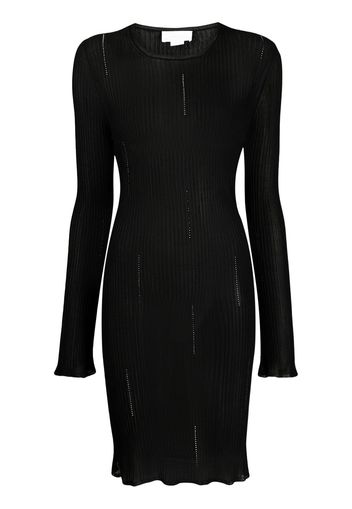 Genny ribbed-knit minidress - Nero