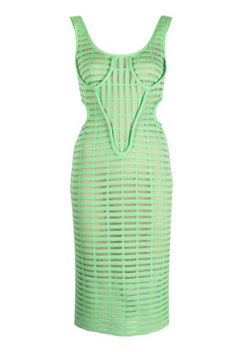 Genny Iconic cut-out midi dress - Verde
