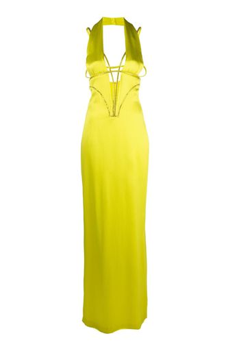 Genny crystal-embellished maxi dress - Giallo