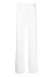 Genny cut out-detail tailored trousers - Bianco