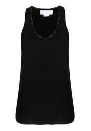 Genny fringe-detail vest top - Nero