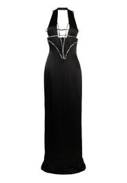 Genny crystal-embellished dress - Nero