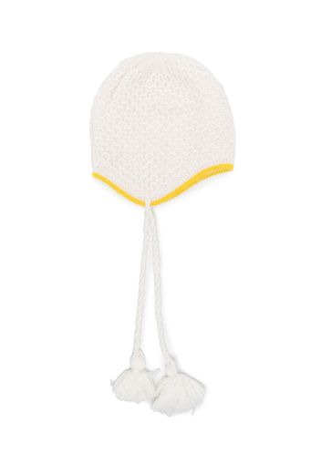 Gensami kids tassel-detail knitted hat - Toni neutri