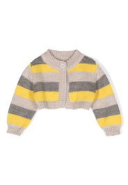 Gensami kids striped button-up cardigan - Grigio