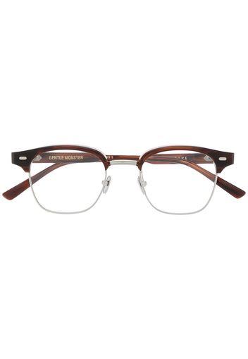 Gentle Monster Roke square glasses - Marrone