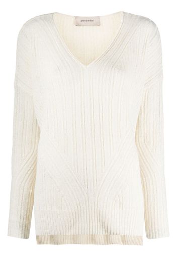 ribbed knit jumper