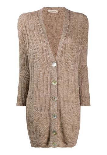 fine knit longline cardigan