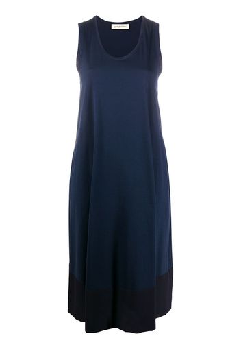 contrast panel midi dress