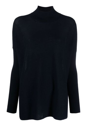 Gentry Portofino cashmere mock-neck knitted sweater - Blu