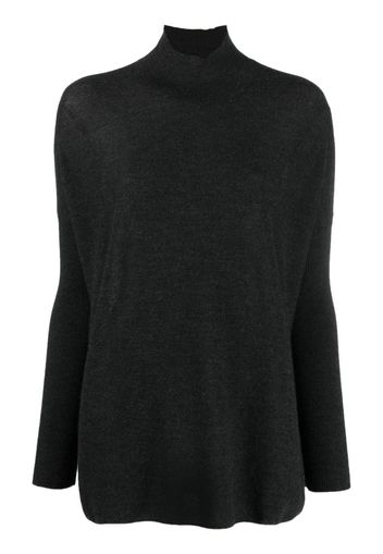 Gentry Portofino cashmere mock-neck knitted sweater - Grigio