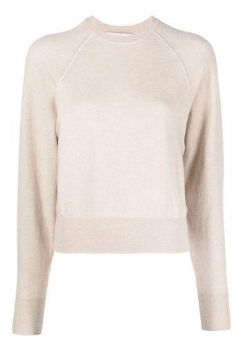 Gentry Portofino ribbed-knit wool jumper - Toni neutri