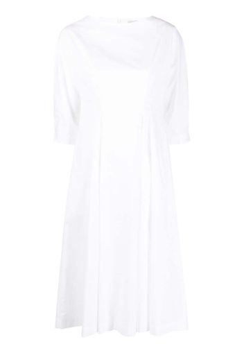 Gentry Portofino half-sleeve cotton midi dress - Bianco