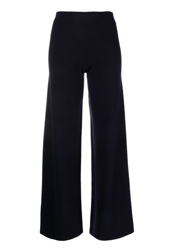 Gentry Portofino wide-leg wool blend trousers - Blu