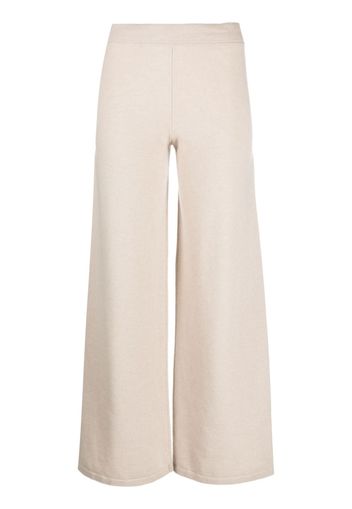 Gentry Portofino wide-leg wool-cashmere trousers - Toni neutri