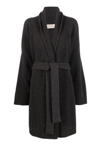 Gentry Portofino open-front belted cardi-coat - Grigio