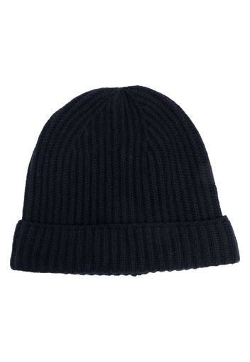 Gentry Portofino ribbed-knit cashmere beanie - Blu