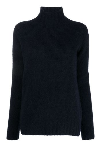 Gentry Portofino high-neck virgin wool-blend jumper - Blu