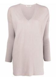 Gentry Portofino V-neck long-sleeved T-shirt - Toni neutri